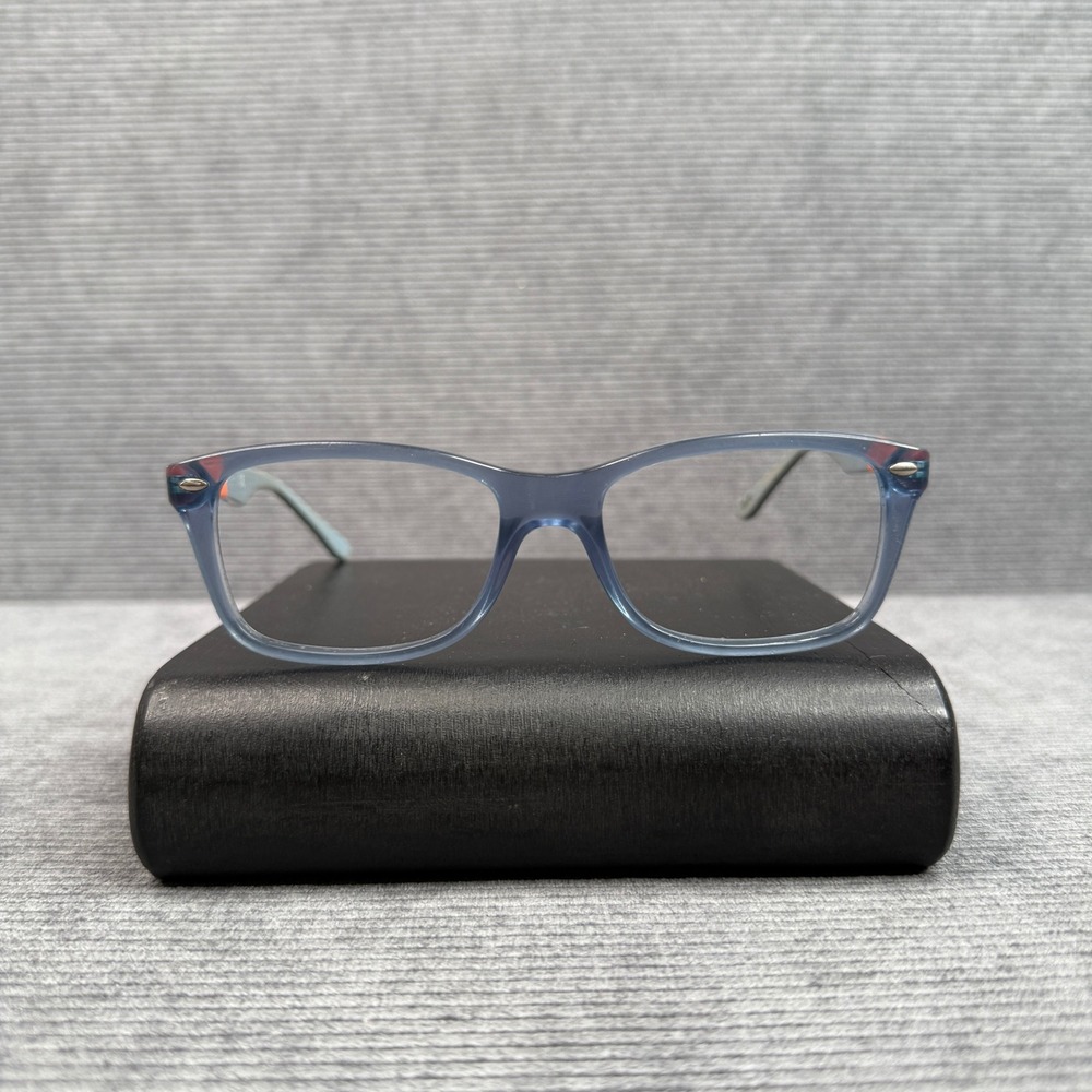 Ray-Ban‎ RB 5228 5547 Blue Orange Rectangular Y2K Eyeglasses Frames 53-17 140